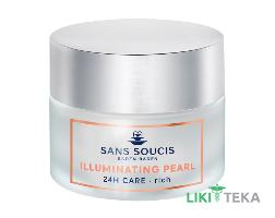 Сан Сусі (Sans Soucis) Крем-догляд для обличчя Illuminating Pearl 24h підтягуючий для сяйва сухої шкіри 50 мл