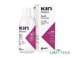Кин (Kin) Gingival Ополаскиватель для полости рта против зубного налета с хлоргексидином 0,12% 250 мл
