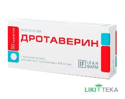 Дротаверин Илан Фарм таблетки по 40 мг №30 (10х3)