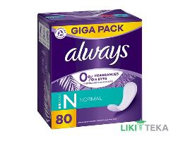 Прокладки Щоденні Always Always Daily Fresh Normal без запаху №80