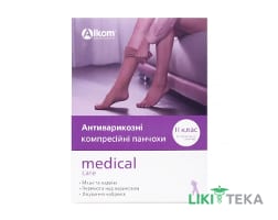 Панчохи компресійні 00202, II клас, відкритий мисок, розмір 1, беж.