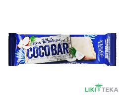 Батончик Coco Bar (Коко Бар) вітамінізований кокосовий у білій шоколадній глазурі 40 г