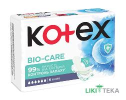 Гигиенические прокладки Kotex Bio Care (Котекс Био Кеа) night №6