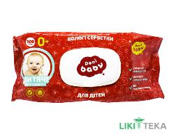 Серветки вологі Dani Baby (Дані Бебі) дитячі 100 штук