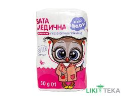 Вата медична гігроскопічна Dani Baby (Дані Бебі) н/ст. 50 г, тип 