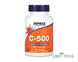 NOW (Нау) Vitamin C-500 (Витамин С-500) с Шиповником таблетки фл. №250