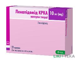 Леналідомід КРКА капсули тв. по 10 мг №21 (7х3)