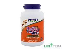 NOW Kids Berry Dophilus (НАУ Кидс Ягодный Дофилус) Пробиотики жевательные таблетки №120