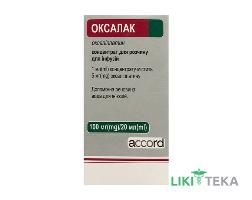 Оксалак конц. д/р-ну д/інф. 5 мг/мл фл. 20 мл №1