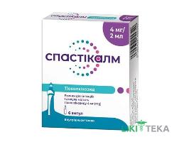 Спастікалм розчин д/ін., 4 мг/2 мл по 2 мл в амп. №6 (6х1)