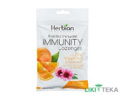 Гербион (Herbion) Иммуно леденцы Эхинацея, Витамин С, Цинк со вкусом апельсина №25