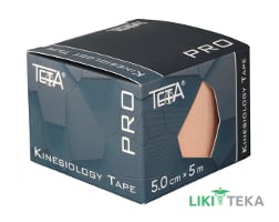 Бинт медицинский адгезивный Тета (Teta) 5 см х 5 м, телесный