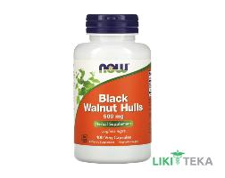 NOW (Нау) Чорний Горіх (Black Walnut Hulls) капсули по 500 мг №100 у флак.