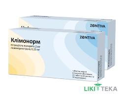 Клімонорм комбі-упак.: таб., в/о, №21 (1+1)