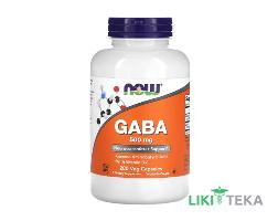 NOW Gaba (Нау Амінокислота Габа) 500 мг веганські капсули №200