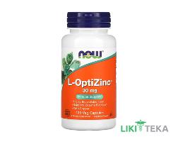 NOW L-OptiZinc (Нау) Оптіцинк капсули по 30 мг №100