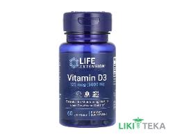 Life Extension (Лайф Экстеншн) Витамин D3 5000 МЕ капсулы по 125 мкг №60