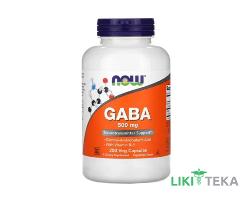 NOW Gaba (Нау Аминокислота Габба) веганские капсулы 750 мг №200