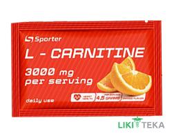 Sporter (Спортер) L-карнітин (L-Carnitine) 3000 мг пор. в саше апельсин по 4,5 г