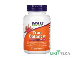 NOW True Balance Multi Vitamin & Mineral (Нау Мультивитаминный комплекс) капсулы №120 в флак.