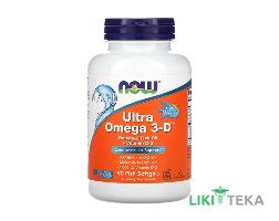 NOW (Нау) Ultra Omega-3D (Ультра Омега-3Д) капс. м`які №90