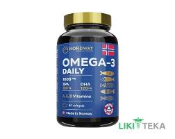 Нордвей (Nordway Omega-3 Daily) Омега-3 Дейли капсулы по 1000 мг №90
