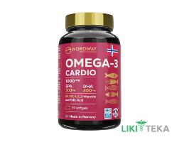 Нордвей (Nordway Omega-3 Cardio) Омега-3 Кардио капсулы по 1000 мг №30