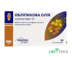 Облепиховое масло суппозитории Solution Pharm для вагин. и ректал. применение №10
