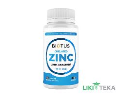 Biotus Chelated Zinc (Биотус) Хелатный цинк капсулы по 30 мг №100