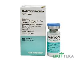 Пантопразол порошок для р-на д / ин. по 40 мг №1 в Флак.