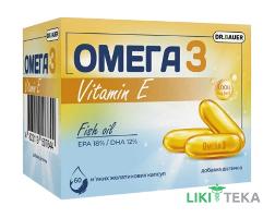 Омега-3 1000 мг з вітаміном Е Dr. Bauer капсули №60