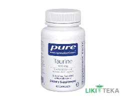 Pure Encapsulations (П`юр Енкапсулейшнс) Таурин капс. 500 мг №60