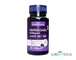 Мелатонин Earth`s Creation таблетки сублингв. со вкусом вишни по 5 мг №60)
