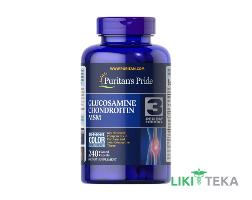 Puritan`s Pride (Пуританс Прайд) Глюкозамин хондроитин и МСМ каплеты №240