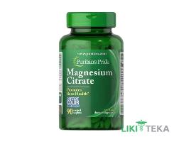 Puritan`s Pride (Пуританс Прайд) Магний цитрат каплеты 400 мг №90