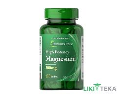 Puritan`s Pride (Пурітанс Прайд) Магній табл. 500 мг №100