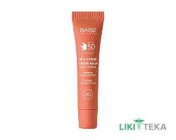 Babe Laboratorios (Бабе Лабораториос) Бальзам-тинт для губ и щек SPF50 с гиалуроновой кислотой и пептидами Nude, 20 мл