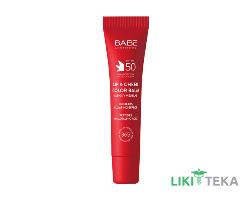 Babe Laboratorios (Бабе Лабораториос) Бальзам-тинт для губ и щек SPF50 с гиалуроновой кислотой и пептидами Red, 20 мл