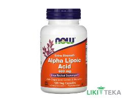 NOW (Нау) Альфа-липоевая кислота капс. 600 мг №120