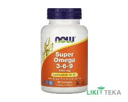 NOW (Нау) Super Omega 3-6-9 (Супер Омега 3-6-9) капсули по 1200 мг №90