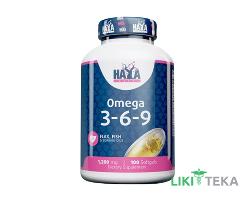Haya Labs (Хайя Лабс) Омега 3-6-9 капсули по 1200 мг №100