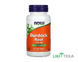 NOW (Нау) Лопуха корень веганские капс. 430 мг №100