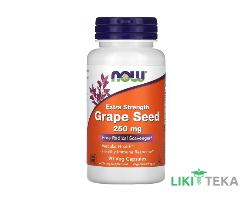 NOW (Нау) Виноградные косточки веганские капс. 250 мг №90