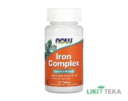 NOW (Нау) Заліза комплекс таблетки №100