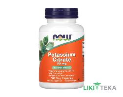 NOW (Нау) Калію цитрат веганські капсули 99 мг №180