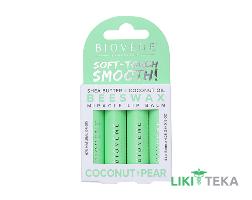 Биовен (Biovene) Бальзам для губ увлажняющий с кокосом и грушей 4 шт