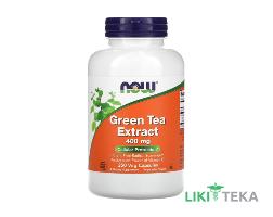 NOW (Нау) Зеленого чая экстракт веганские капсулы 400 мг №250