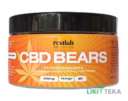 Рестлаб КБД (Restlab CBD) Желейные мишки з канабидиолом со вкусом апельсина 40 г