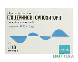 Гліцеринові супозиторії Профі Фарм суп. ректал. №10