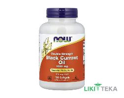 NOW (Нау) Черной смородины масло капсулы по 1000 мг №100